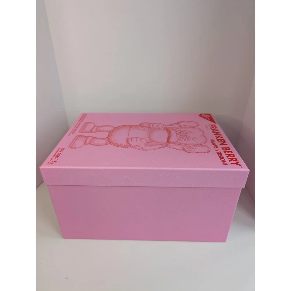 General Mills Franken Berry KAWS Version 2023 Pink Cereal Box Collectible